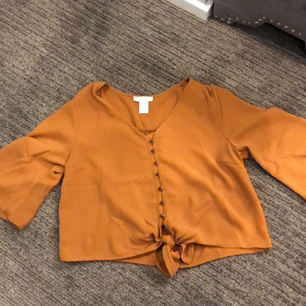 Rusty orange blouse